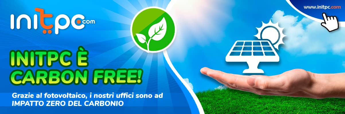 Initpc è un’azienda carbon free!