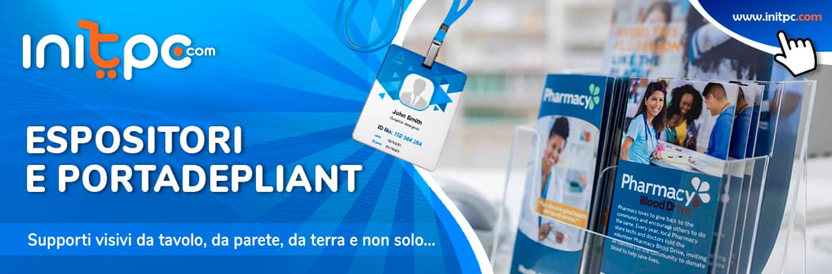 Espositori e portadepliant: da tavolo, da parete o da terra, come scegliere