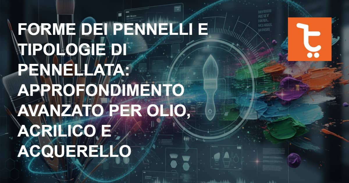 Forme dei pennelli e tipologie di pennellata: guida per olio, acrilico e acquerello