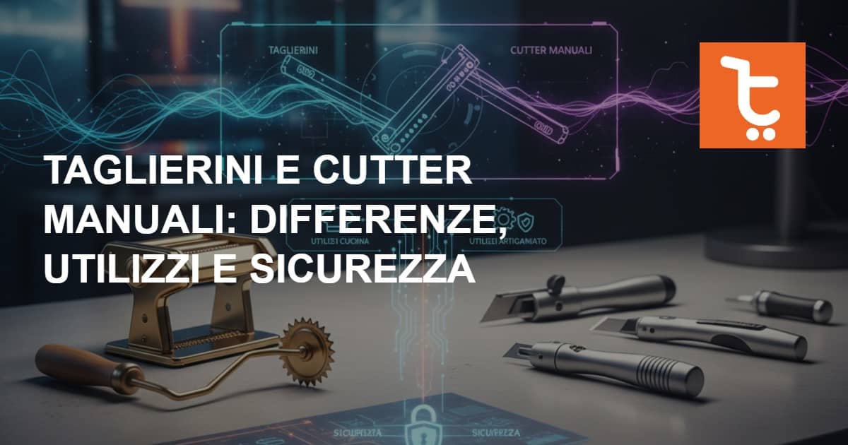 Taglierini e cutter manuali: differenze, utilizzi e sicurezza