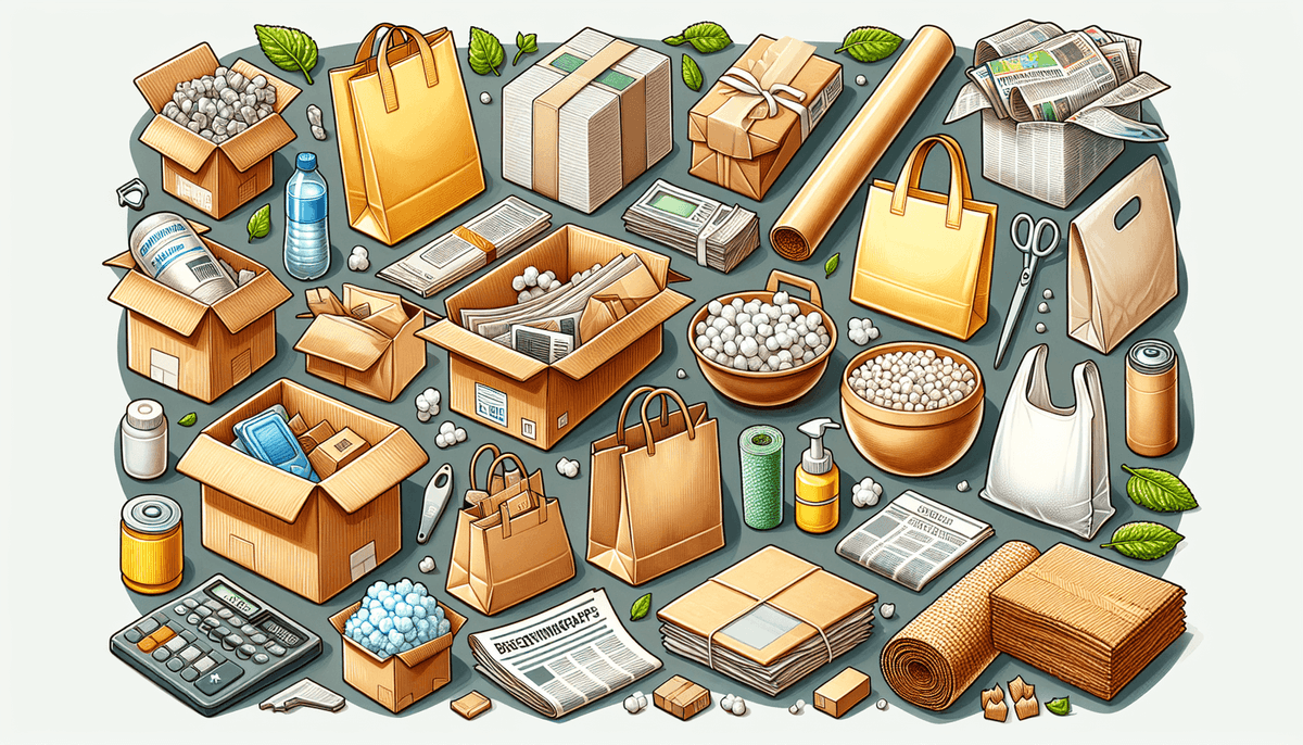 esempi di materiale imballaggio economico riutilizzabile e riciclabile