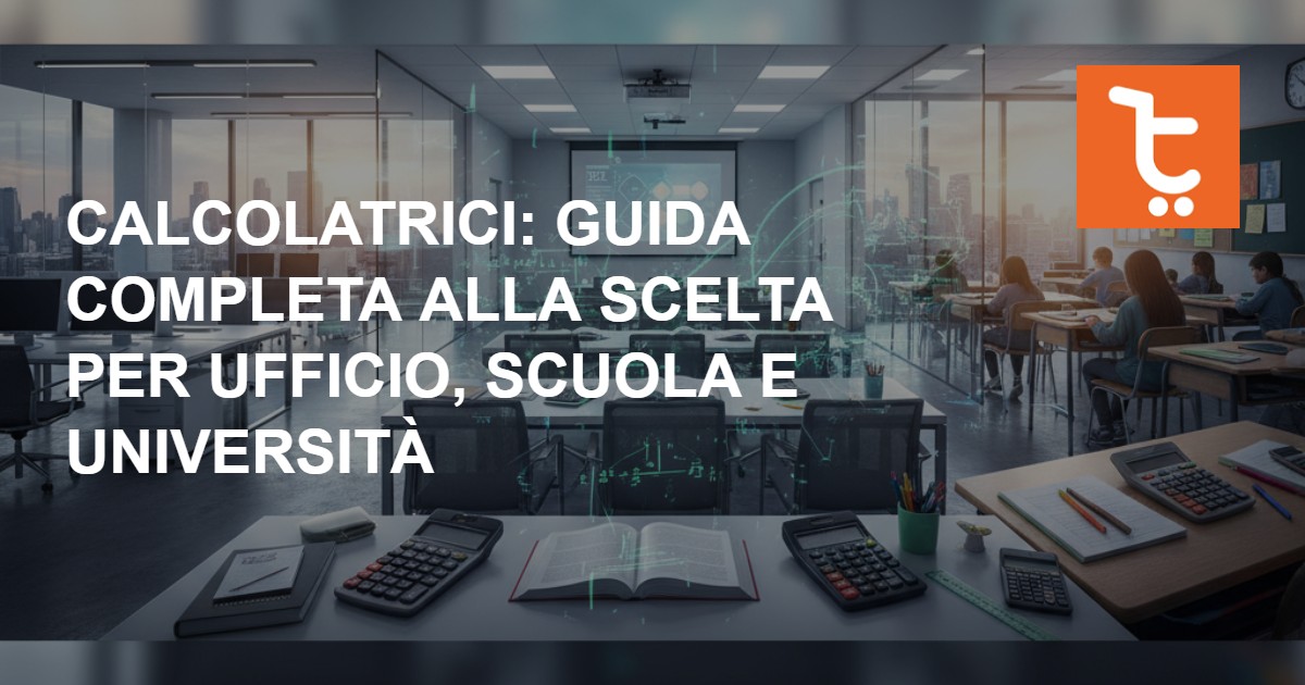 Calcolatrici: guida completa alla scelta per ufficio, scuola e università