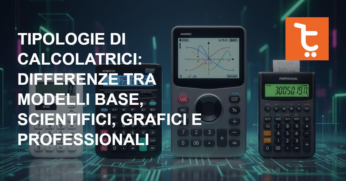 Tipologie di calcolatrici: differenze tra modelli base, scientifici, grafici e professionali
