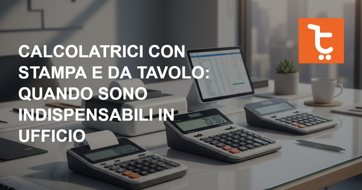 Calcolatrici con stampa e da tavolo: quando sono indispensabili in ufficio