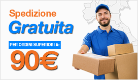 Spedizione Gratuita per prodotti superiori a 90€