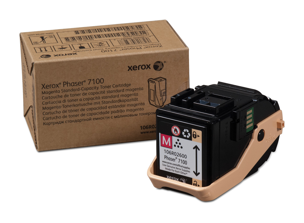 Toner Magenta Standard per Phaser 7100 da utilizzare singolarmente, marca Xerox. 0095205965278 | initpc.it