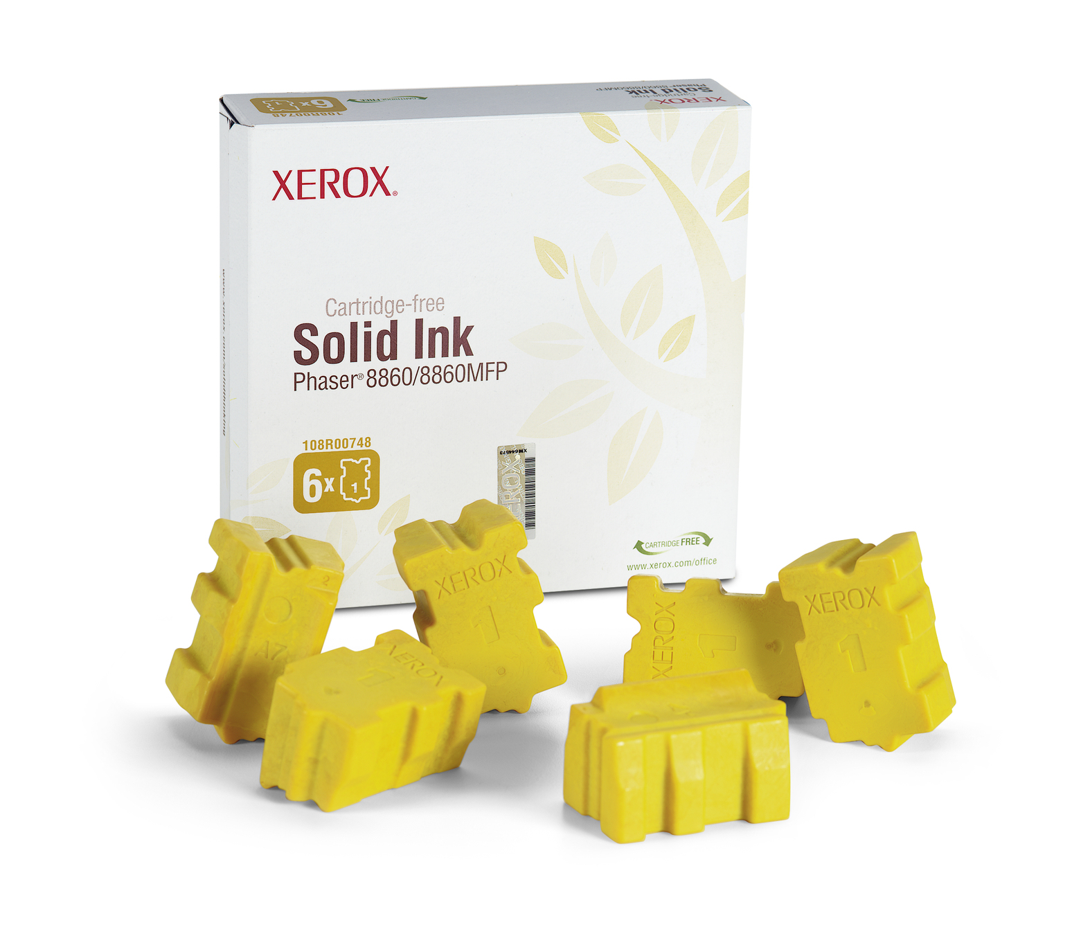 6 Pz Solid Ink Giallo Xerox Genuine Supplies 108r00748 95205731354