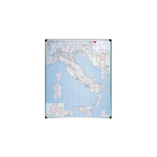 Carta Geografica Italia Magnetica 123x105cm Nobo