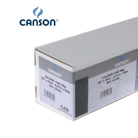 Carta Inkjet Plotter 610mm 24 X 50mt 90gr Hicolor Opaca Canson 200872101 3148958721015