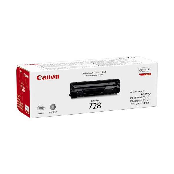 Toner laser Canon 728 nero, prodotto CRG-728 da parte della marca CANON, con numero di riferimento 3500B002. 4960999664118 | initpc.it