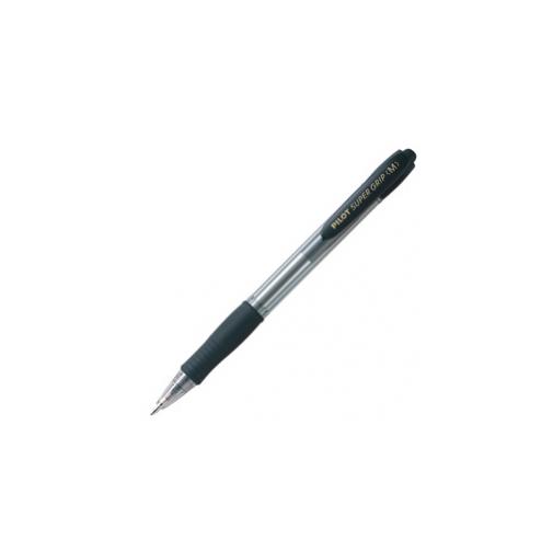 Penna Sfera Scatto Super Grip Nero Medio 1 0mm Pilot Confezione da 12 Pezzi