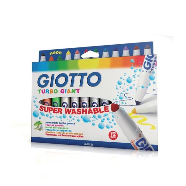 Astuccio 12 Pennarelli Giotto Turbo Giant Classici 2 Neon 432000 8000825432002