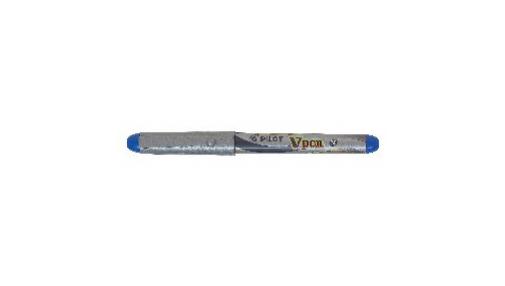 Penna Stilografica Blu V Pen Silver Pilot Confezione da 12 Pezzi