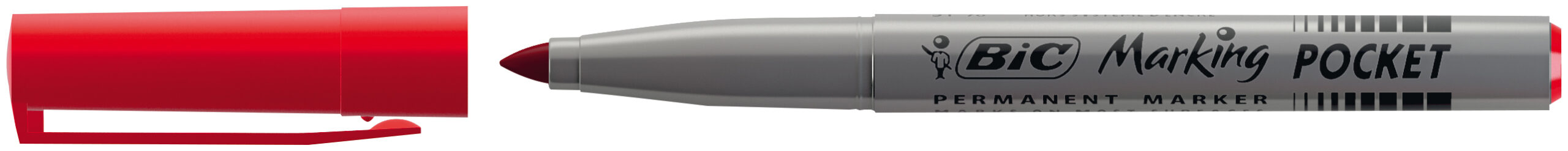 Borsa di segnalazione da tasca CF12 della marca BIC, misura 1 mm e colore rosso, utilizzabile per segnare su carta o materiali diversi. 3086121445033 | initpc.it