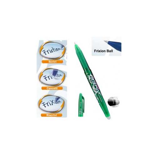 Pennarelli per disegno e colorazione, sfere di colore verde, marca Pilot, modello CF12SFERA FRIXION BALL VERDE 0.7 4902505322792 | initpc.it
