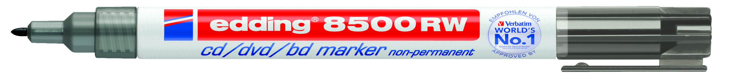 Marcatore Non Permanente Edding 8500rw per Cd Dvd 1 0mm Nero e 8500rw 4004764843138