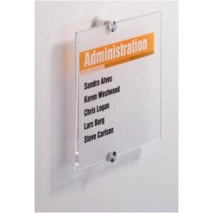 Targa segnaletica crystal sign 210x210 mm in acrilico di alta qualità 4005546403618