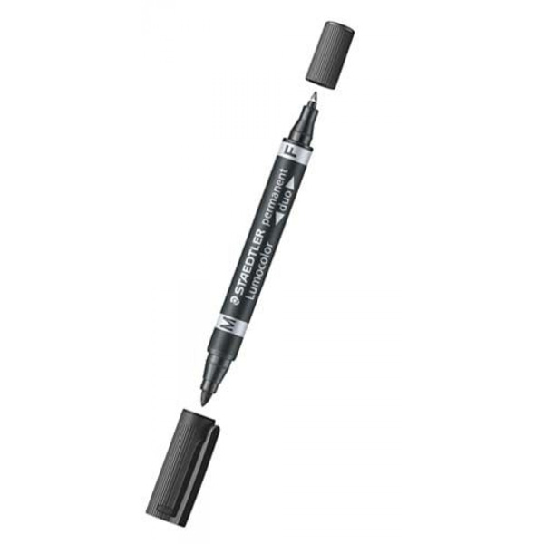 Marcatore staedtler lumocolor duo 348 nero 0.6-1.5mm 4007817348031