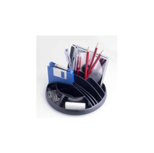 Multimedia Organizer da Scrivania At3 Nero Tecnostyl