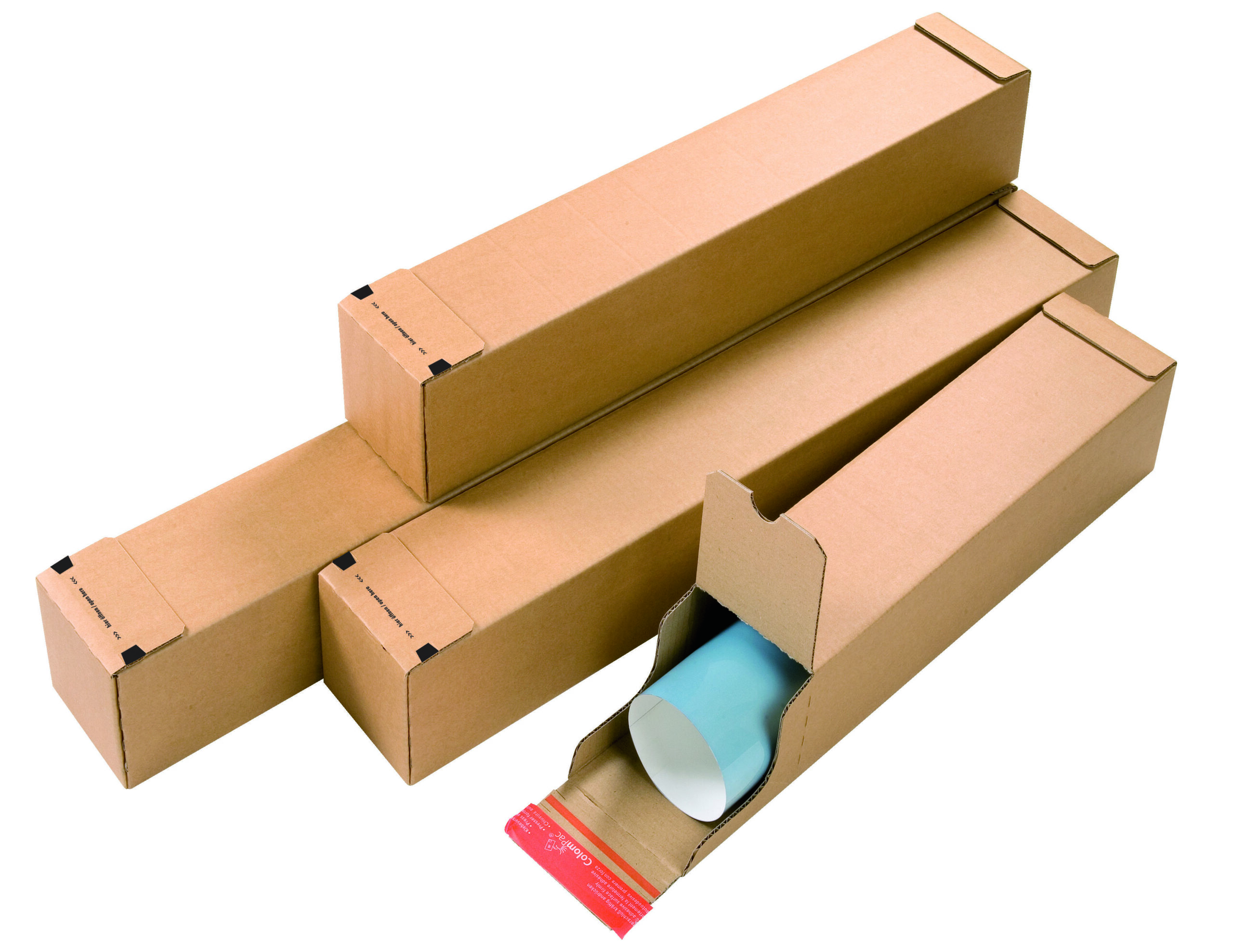 Tubo postale colompac cartone ondulato doppio 70x10x11 cm 4033657060819