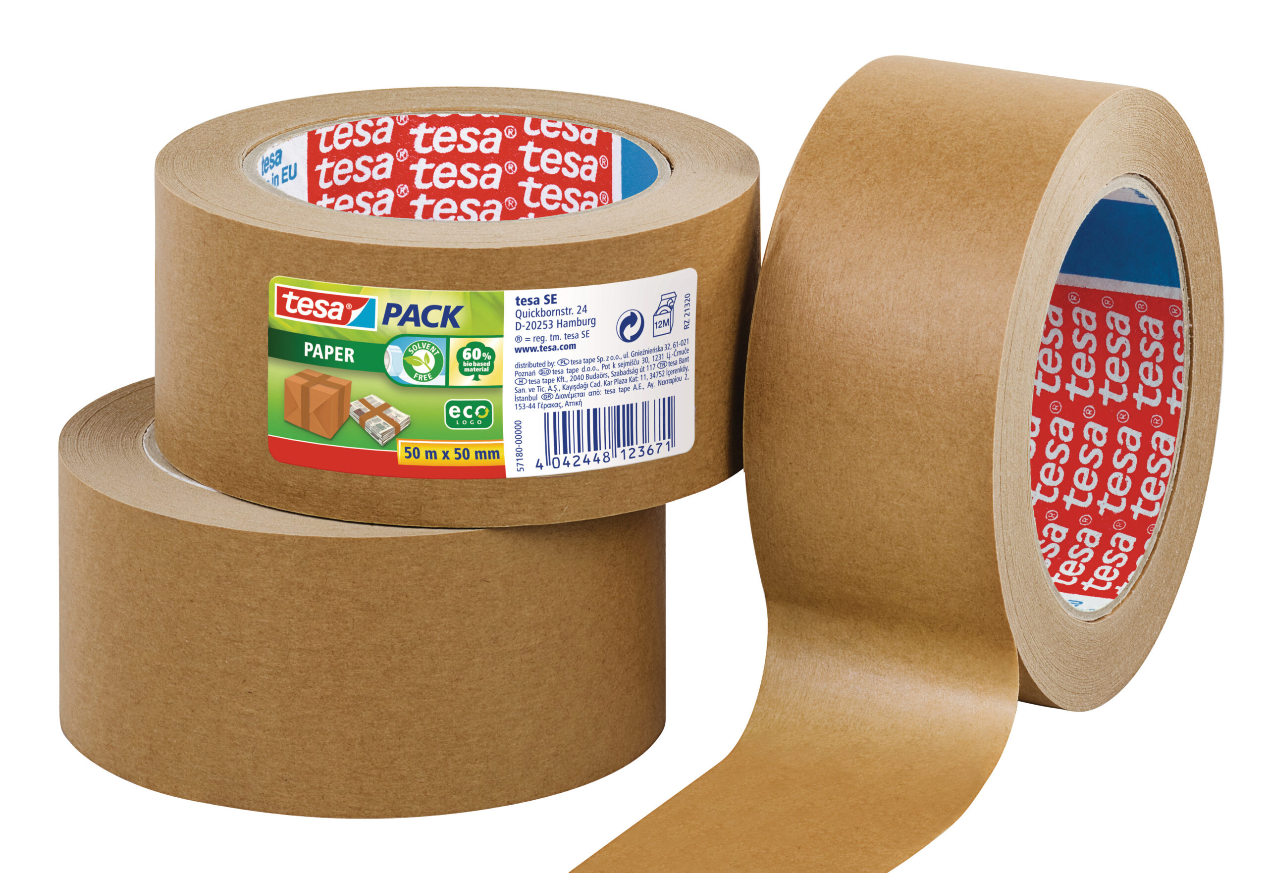 Nastro adesivo tesapack paper ecologo 50mmx50m tesa imballo 4042448124227