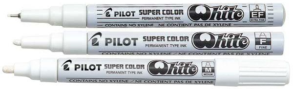 Marcatore Super Color White Medium a Vernice Pilot
