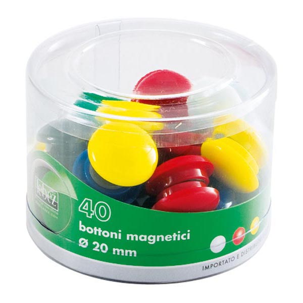 Magneti Calamitati D 40 Pz 10 Colori Assortiti Lebez 2142 8007509037386