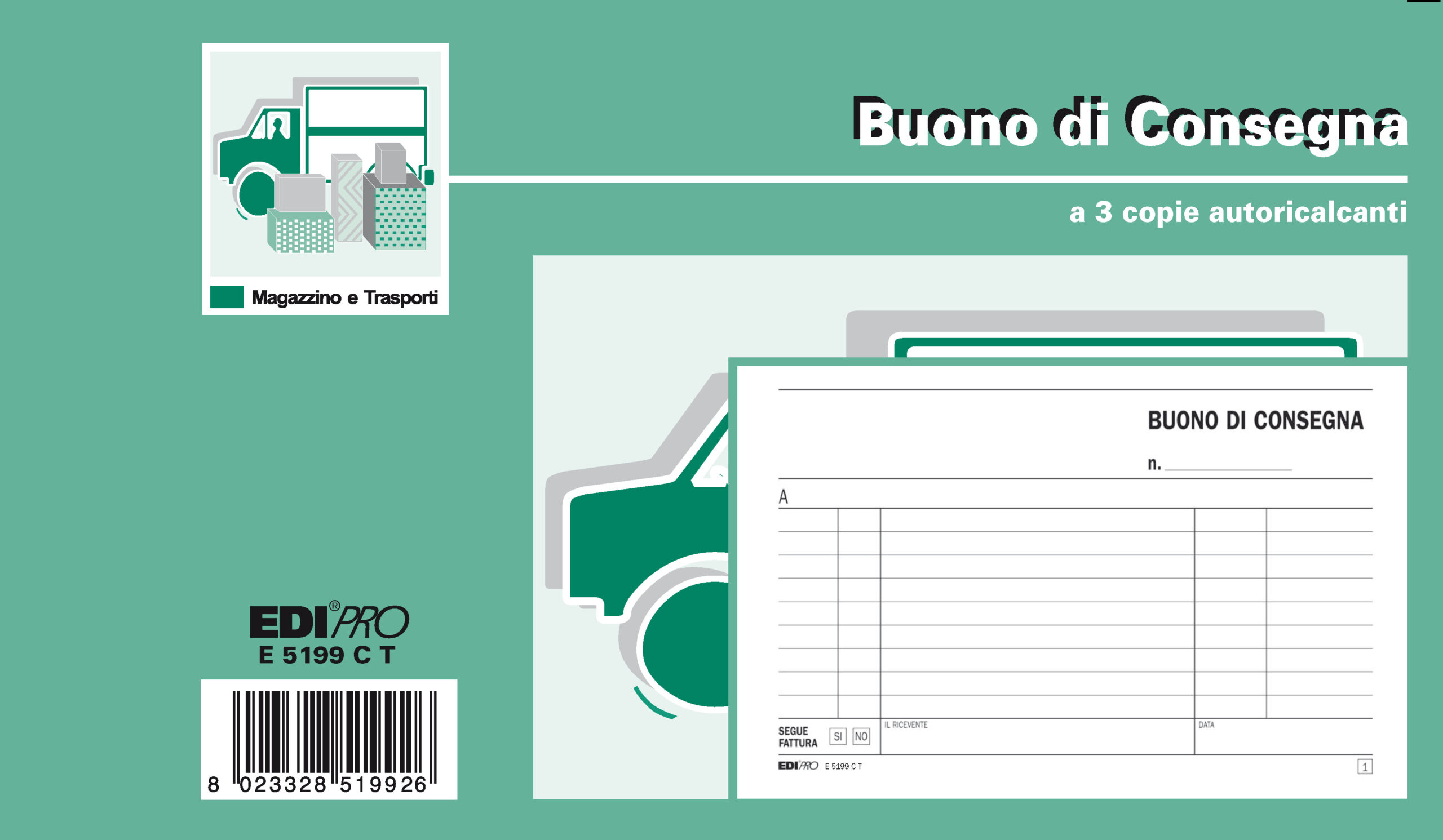 Blocco Buoni Consegna 10x17cm 33fg 3 Copie Autoric E5199ct E5199ct 8023328519926
