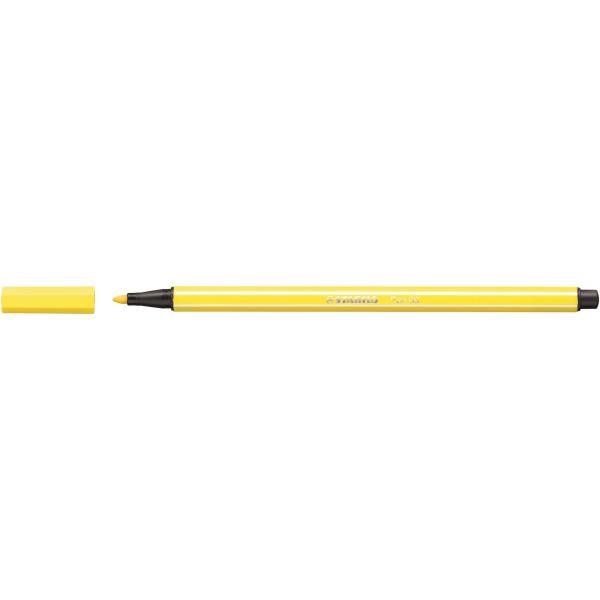 Penna Stabilo Pen 68 giallo fluo 024