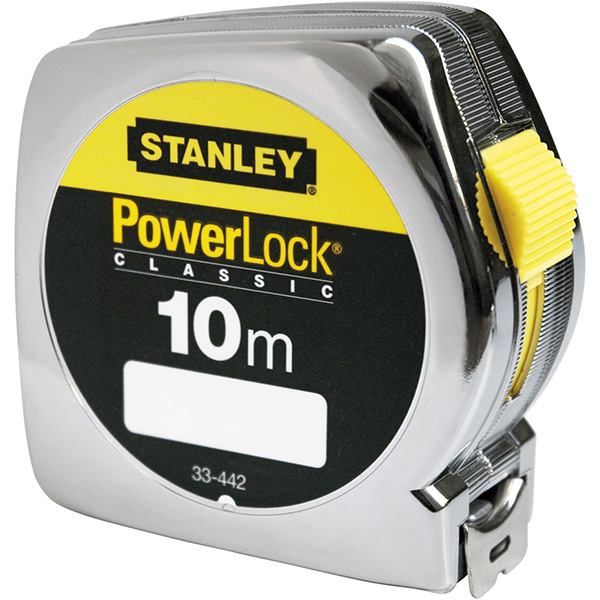 Flessometro Powerlock 10mt Stanley M33442 3253560334420