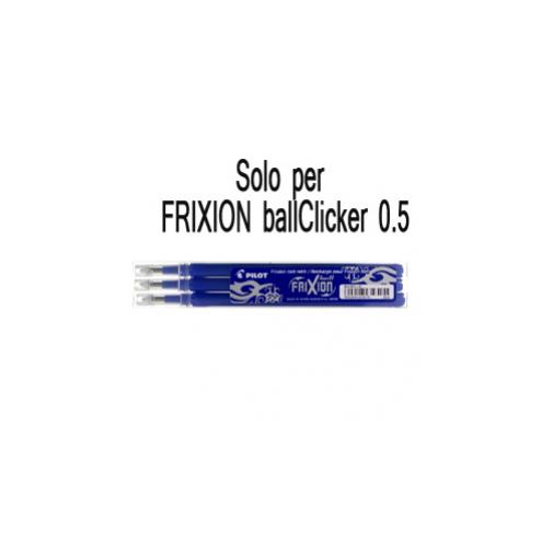 Set 3 Refill Sfera Frixionball Clicker 0 5mm Blu Pilot