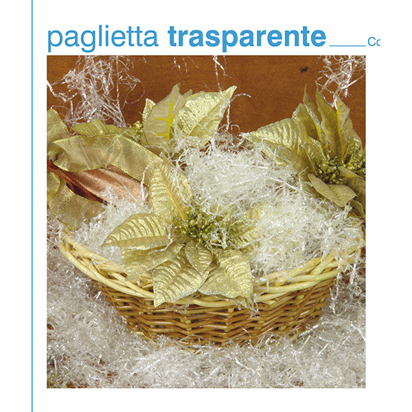 Paglietta trasparente per cesti natalizi da 200 grammi 8013170247535