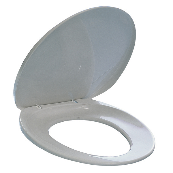 Sedile wc universale in polipropilene bianco regolabile 7318089654018
