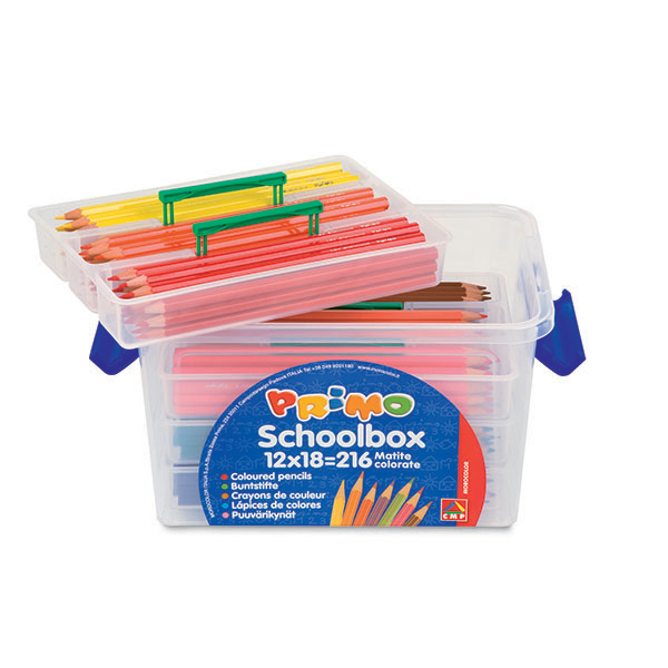 Schoolbox 216 Pastelli Colorati 100 Fsc in 12 Colori Primo 507mat216 8006919005077