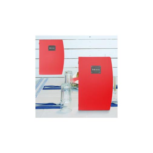 Portamenù securit rio a4 rosso con inserto trasparente 8718226497512