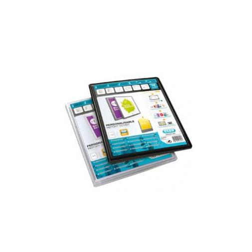 Cartellina Personalizzabile A4 Trasparente Report Folder Polyvision Confezione da 12 Pezzi