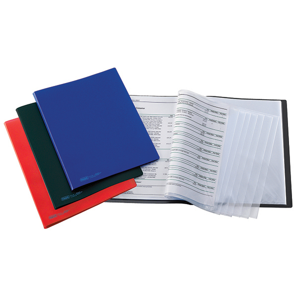 Portalistino favorit 40 buste 22x30 cm rosso in polipropilene 3045050150470
