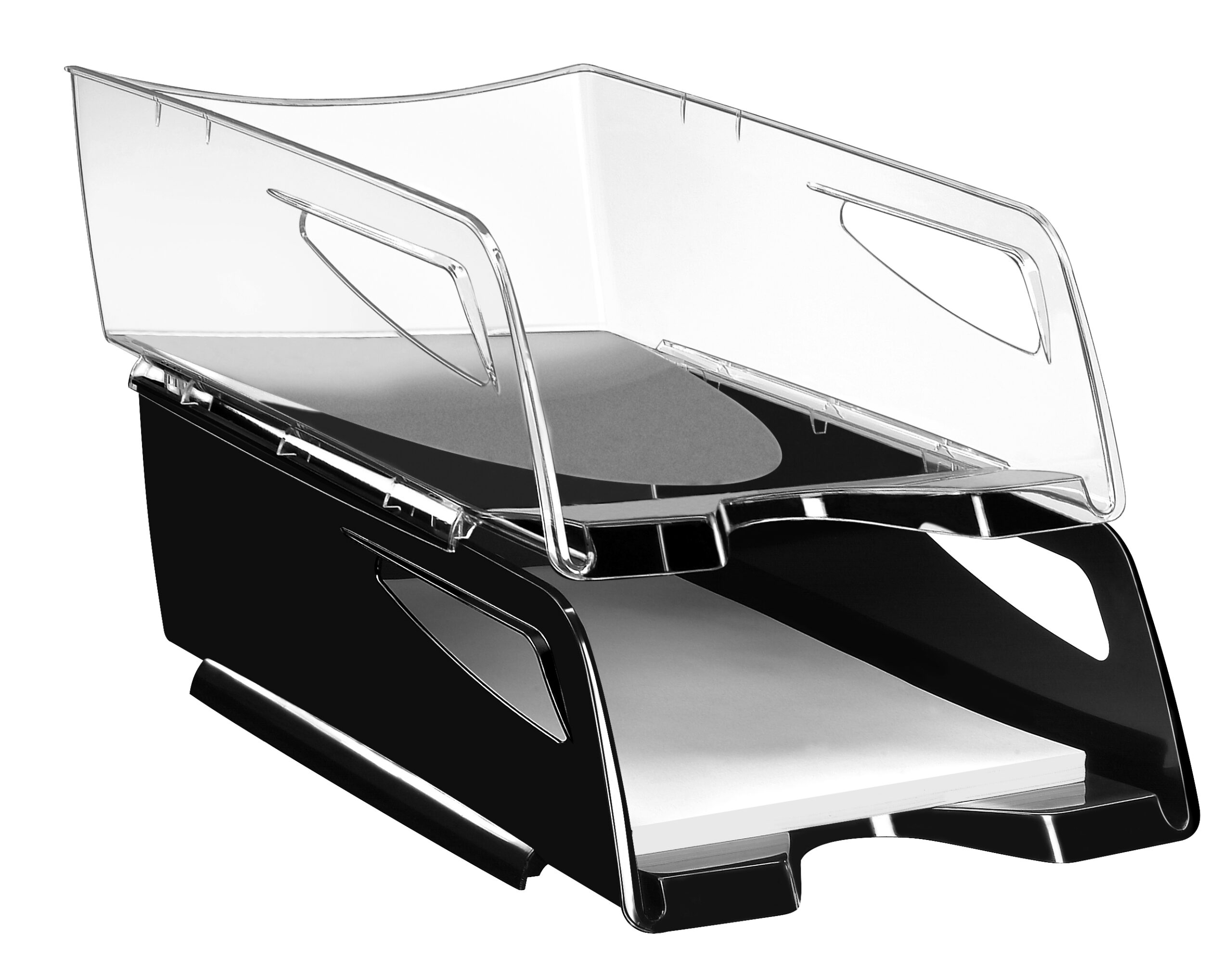 Vaschetta portacorrispondenza in polistirene nero 38x27x11cm 3462152201600