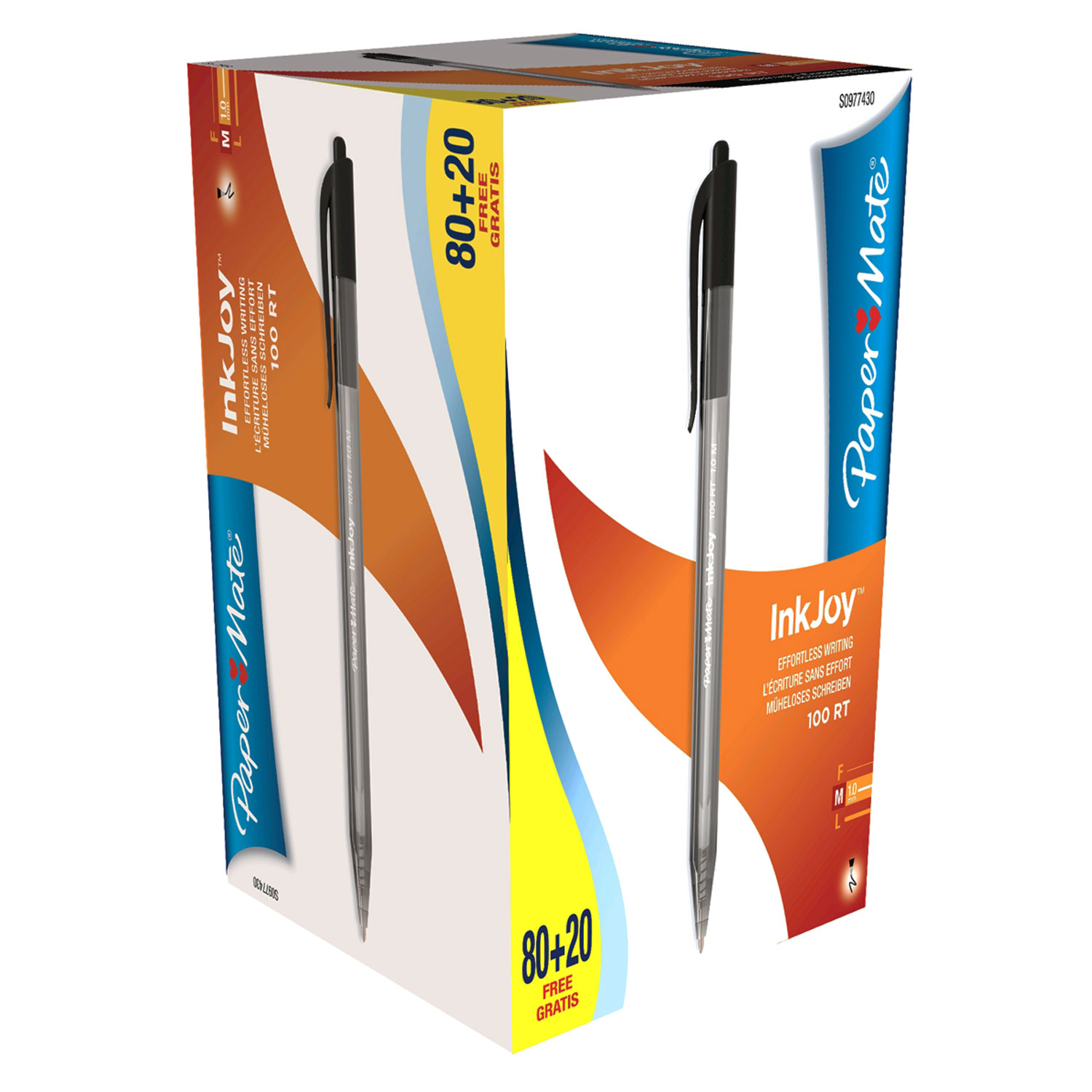 Special Pack 80 20 Penna Sfera Scatto Inkjoy Stick 100rt 1 0mm Nero Papermate S0977430 3501170977439