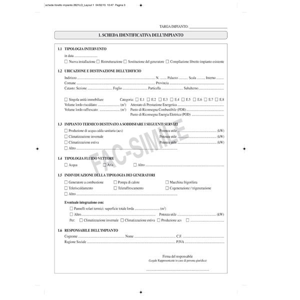 Libretto Impianto Climatizzazione Lombardia 297x210mm 48pag E2621lo Edipro E2621lo 8023328262129