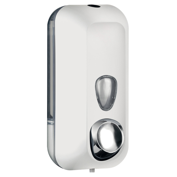 Dispenser Sapone Liquido 0 55lt Bianco Soft Touch A71401bi 8020090042027