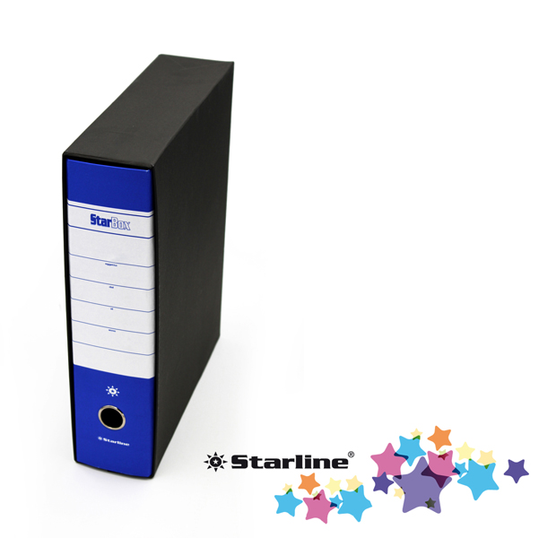 Registratore starline starbox blu con dorso 8 cm e protocollo 23x33 cm 8025133016461