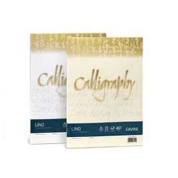Carta per calligrafia a quadratino lino 200g/m2, colore avorio, formato A4, compatibile con stampanti inkjet e laser, 50 fogli 8007057617672 | initpc.it