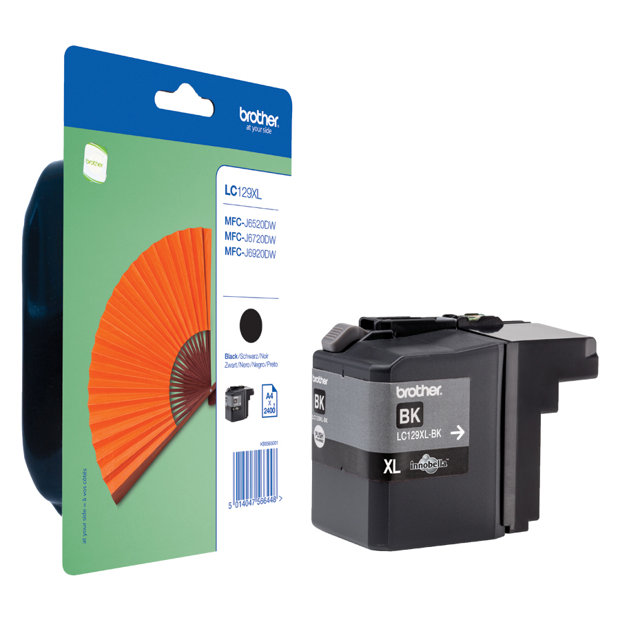 Cartuccia compatibile per stampanti Brother, tipo LC-129, colore Nero, codice prodotto LC-129XLBK 4977766724159 | initpc.it