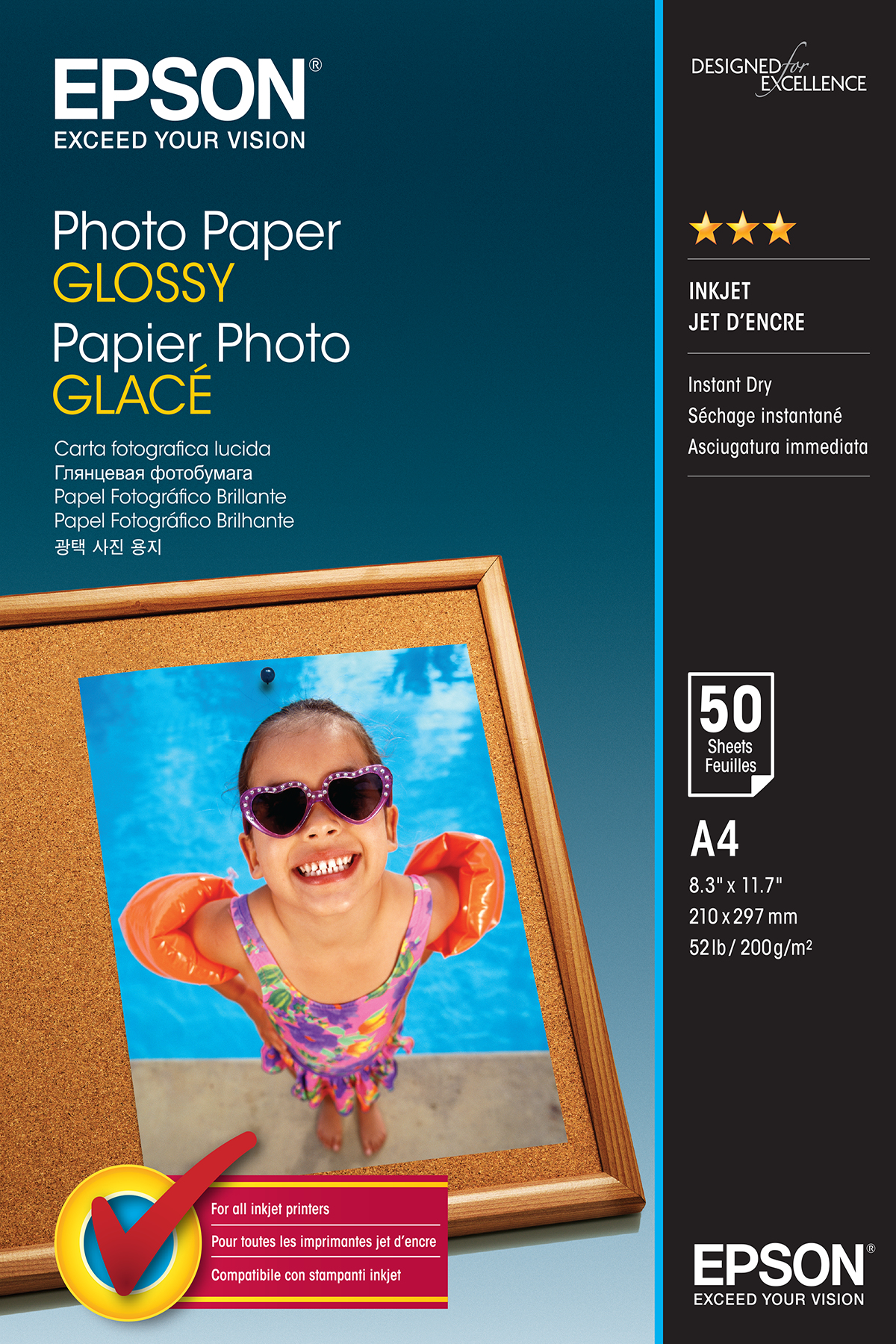 Carta fotografica lucida Good 50fg di alta qualità, adatta per la stampa di foto con dettagli precisi e colori vividamente rappresentati. Brand Epson 8715946529448 | initpc.it