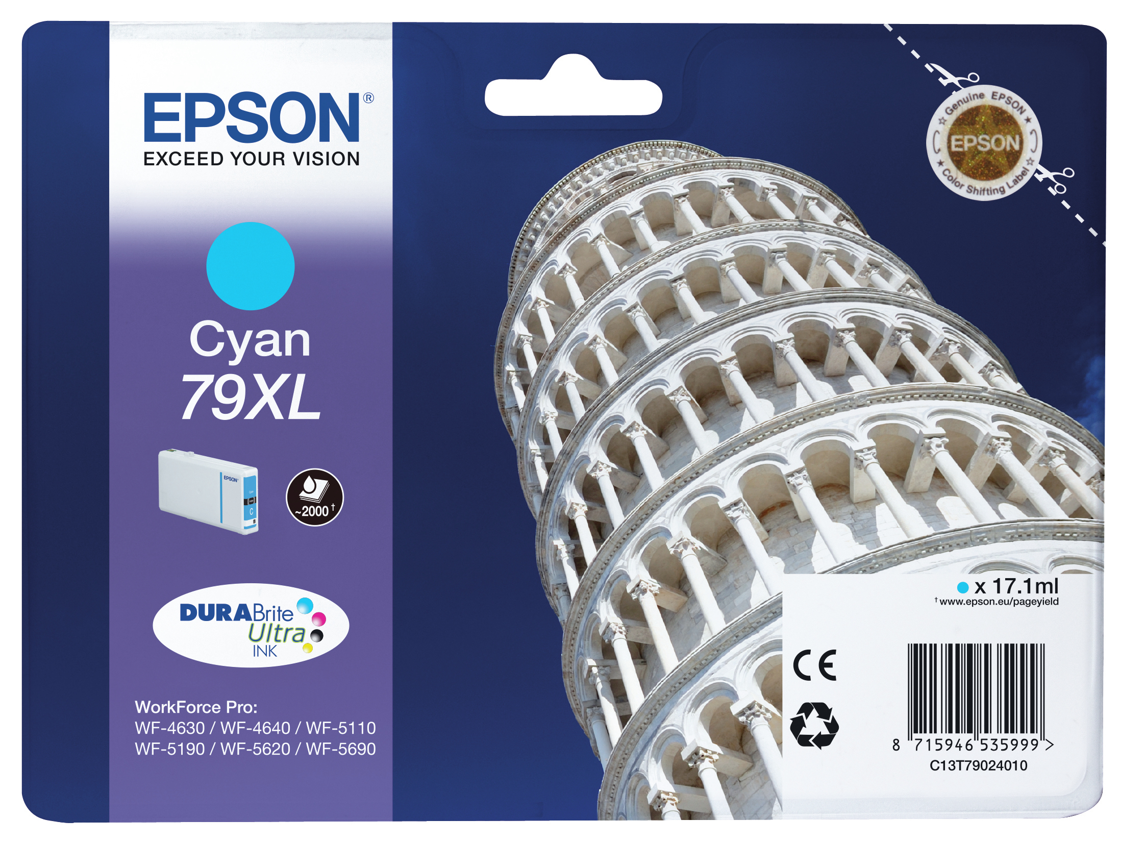 Cartuccia Ciano N 79xl Epson Business Ink S3 C13t79024010 8715946535999