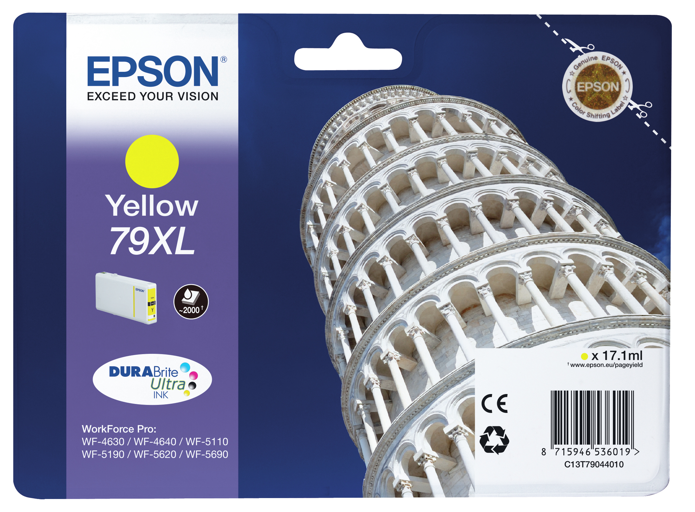 Cartuccia Giallo N 79xl Epson Business Ink S3 C13t79044010 8715946536019
