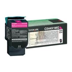 Imballo del toner laser Magenta per stampanti Lexmark C544, marchio Aresa con capienza di 4.000 pagine. 0734646083553 | initpc.it