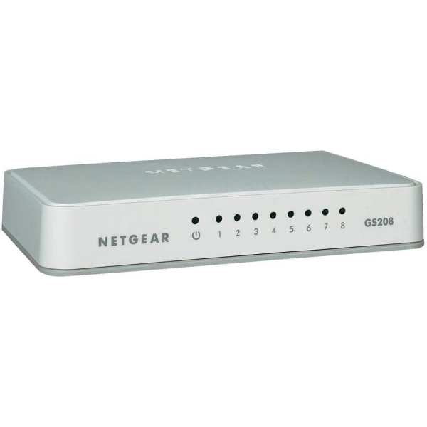 Switch Gigabit 8 Ports Netgear Retail Gs208 100pes 606449090437
