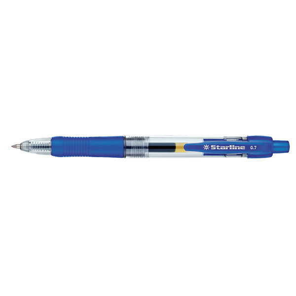 Penna Sfera Scatto Ink Gel Blu 0 7mm Fine Starline Stl1209 Stl1209 a